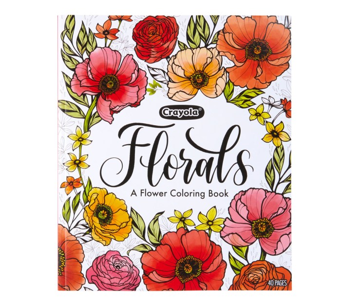 Coloring book flowers art