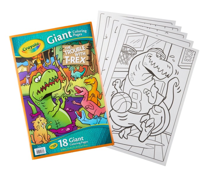 Giant animal coloring books