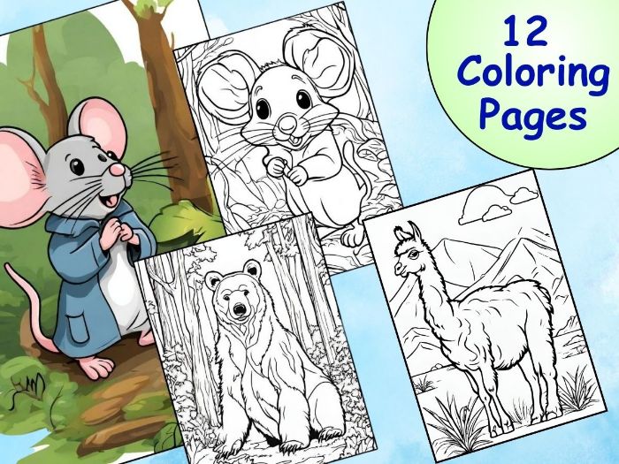 Cool animal coloring worksheets for 12+