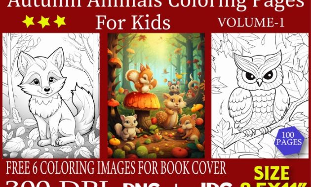 Fall Coloring Sheets Animal Autumn Fun