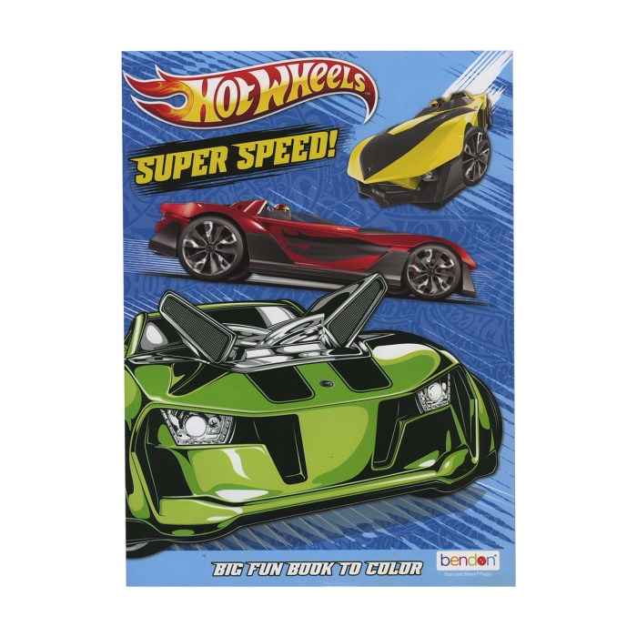 Coloring book hot wheels