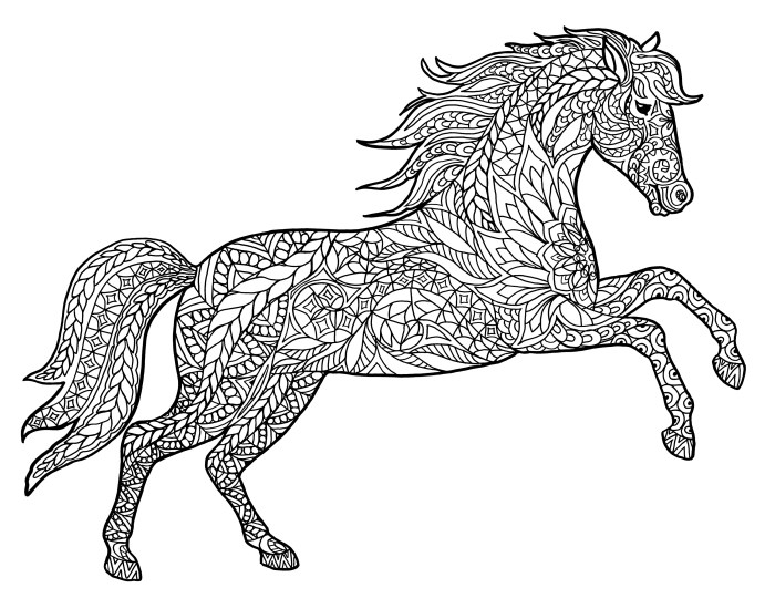 Designed animals coloring pages