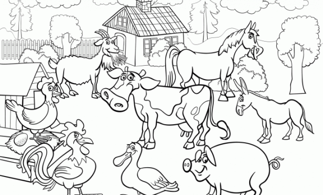 Farm Animals Coloring Printables A Comprehensive Guide