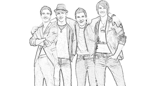 Big time rush coloring book