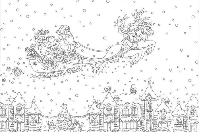 Christmas patterns coloring book