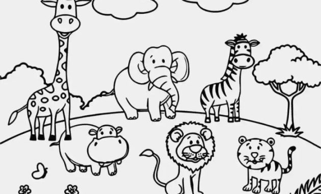 Zoo Animals Coloring Pages Printable Fun & Educational