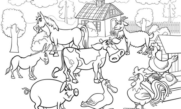 Farm Animal Coloring Book Printable