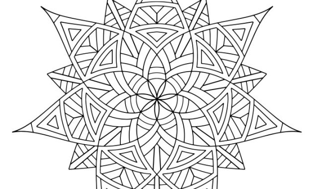 Easy Simple Animal Geometric Coloring Pages