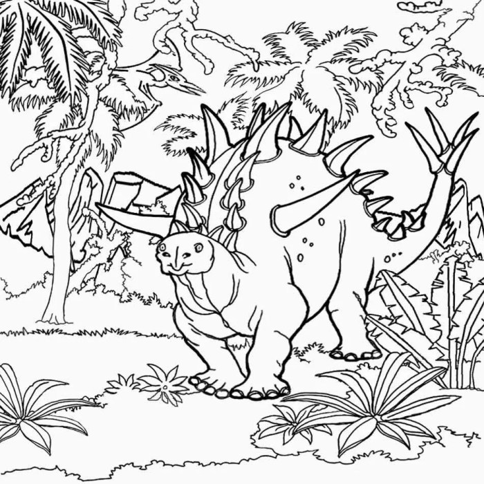 Dinosaurs and extinct animals coloring pages