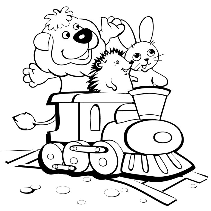 Funny animal coloring pages to print