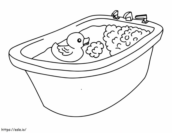 Duck rubber coloring drawing pages ducks printable color ducky paper drawings