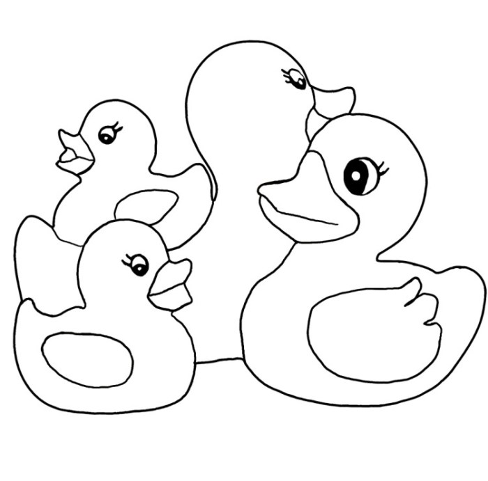 Duckies for bath animated coloring pages