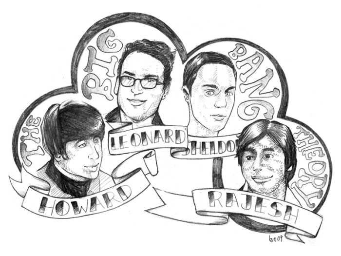 Big bang theory coloring book