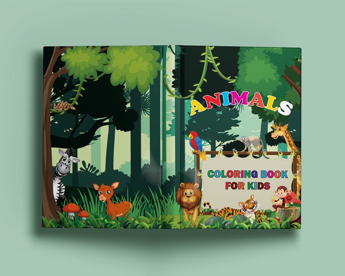 Animal coloring books with fox on cover