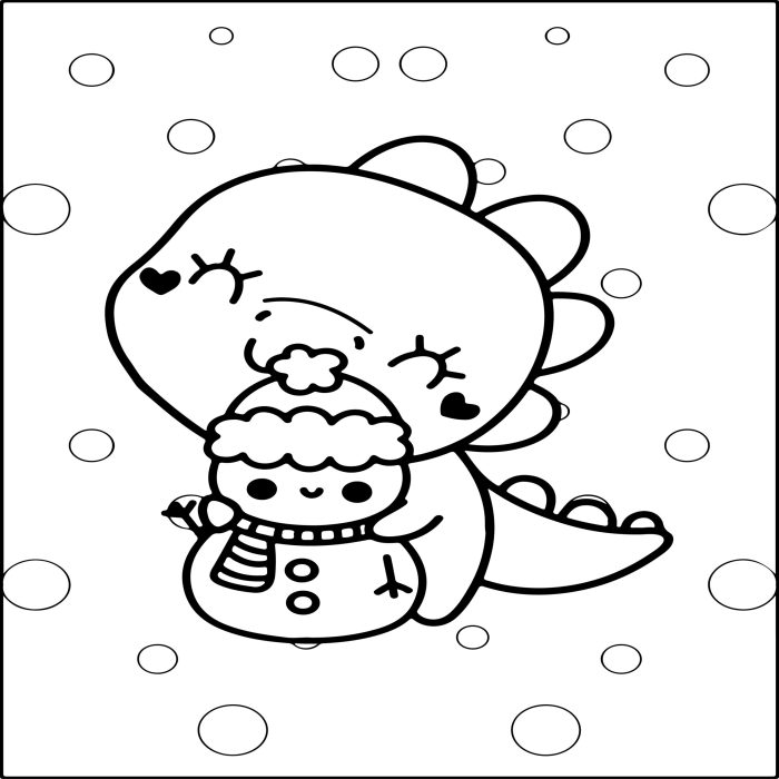 Holiday animals coloring pages