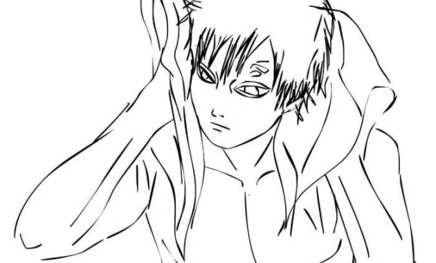 Gaara Lee Anime Coloring Pages A Creative Exploration