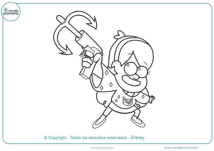 Gravity falls coloring pages anime