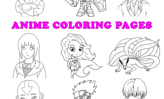 Free Anime Coloring Pages to Print