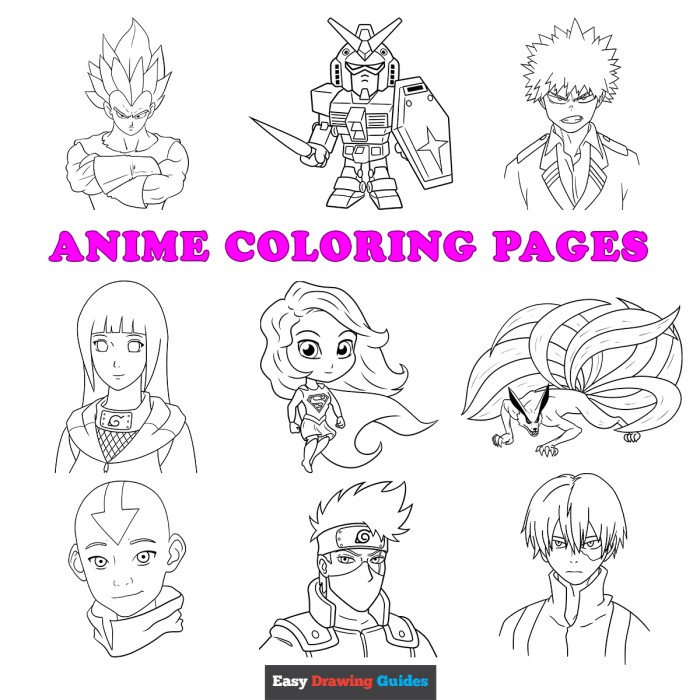 Free anime coloring pages to print