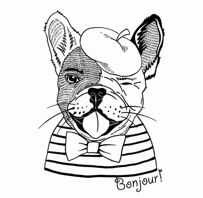 French animal coloring sheets