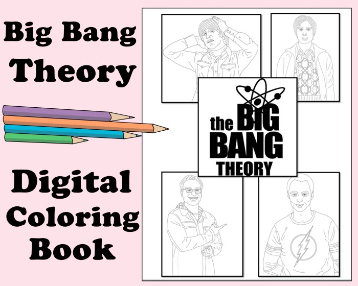 Big bang theory coloring book