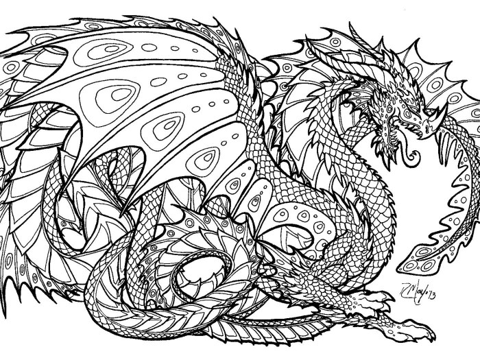 Detailed animal hard coloring pages