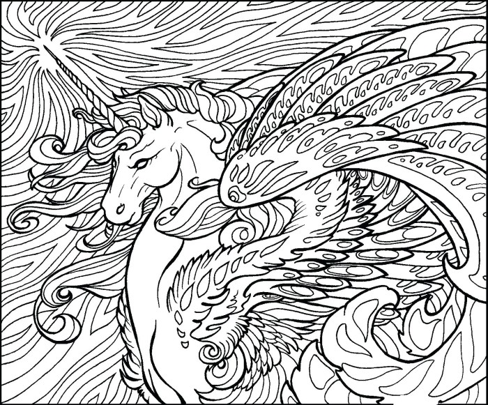 Complex coloring pages of animals