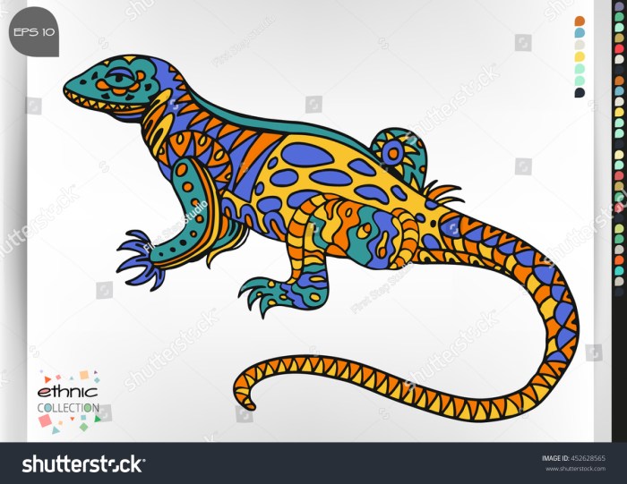 Difficult coloring pattern animals