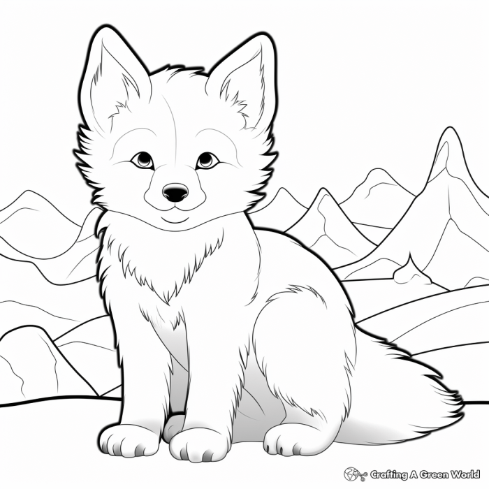 Winter animals coloring pictures