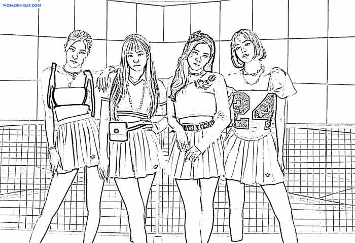 Blackpink coloring book pdf