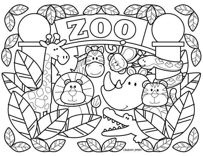 Zoo coloring pages clipartmag