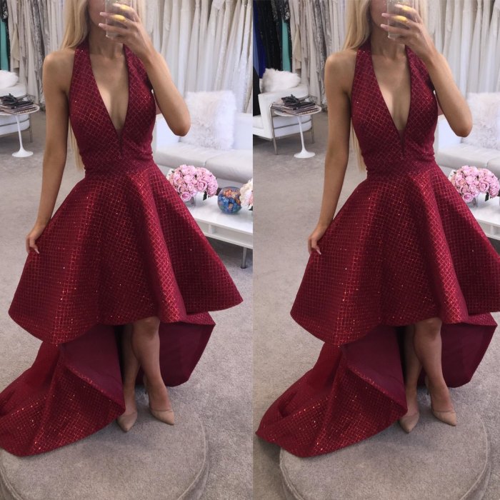 Wedding guest dress burgundy