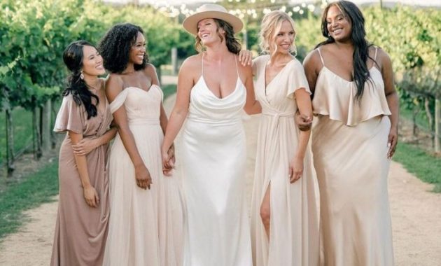 Champagne Colored Dresses for Wedding