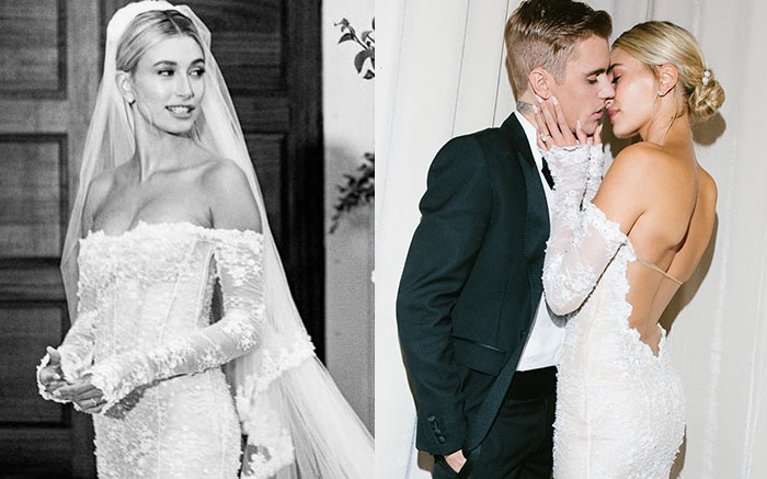 Hailey baldwin wedding dress