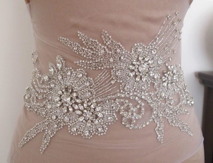 Wedding dresses with rhinestones