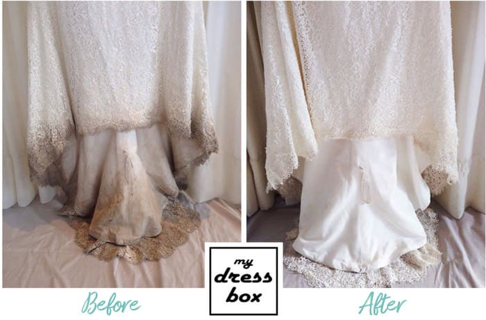 How to clean wedding dress