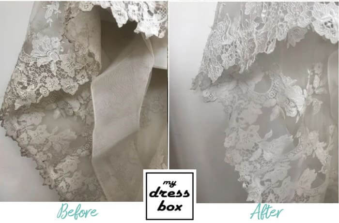 How to clean wedding dress