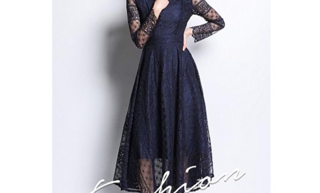 Long Sleeve Midi Dress for Wedding